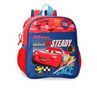 Joumma Disney Cars Lets Race Backpack School Backpack Polyester Bags and Compartments Wide Adjustable Shoulder Straps, red, nursery backpack
