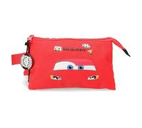 Joumma Disney Cars McQueen Red Pencil case Triple Red 22x12x5 cm Polyester