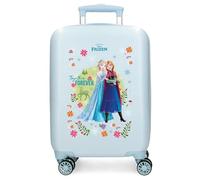 Joumma Disney Frozen Forever Cabin Suitcase Blue 33 x 50 x 20 cm Rigid 2.35 kg Combination Lock Side ABS 2.35 kg 33L Hand Luggage