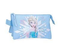 Joumma Disney Frozen Magic Ice Triple Pencil case Blue 22x12x5cm Polyester by Joumma Bags, Blue, Triple Case