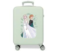 Joumma Disney Frozen Nature Cabin Suitcase Green 38 x 55 x 20 cm Rigid 2.35 kg Combination Lock Side ABS 35L Hand Luggage