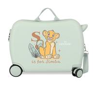 Joumma Disney Lion King Sun & Sabana Children's Suitcase Mint 50 x 38 x 20 cm Rigid ABS Side Combination Lock 34L 2.1 kg 2 Double Wheels Hand Luggage