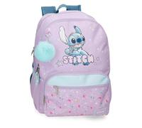 Joumma Disney Lovely Stitch Notebook Backpack 13.3" Double Compartment Purple 32x44x17cm Polyester 20.46L