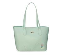 Joumma Disney Luxe Minnie Bag Tote Turquoise Green 31x25,5x11,5 cm PU and Polyester