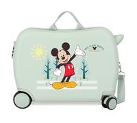 Joumma Disney Mickey & Minnie Children's Suitcase Green 50 x 38 x 20 cm Rigid 1.8 kg Combination Lock Side ABS 1.8 kg 38L Hand Luggage, Green, One Size, Children's Suitcase
