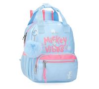 Joumma Disney Mickey Vibes Backpack Preschool Blue 23x28x10 cm Polyester 6.44L, Blue, One Size, Preschool Backpack