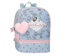 Joumma Disney Minnie American Darling Backpack Blue 23x28x13cm Polyester 8.37L, Blue, Backpack