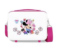 Joumma Disney Minnie Flowers Nececer Adaptable White 29x21x15cm Rigid ABS 9.1L 0.8 kg