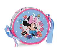 Joumma Disney Minnie Flowers Round Shoulder Bag Light Blue 14x14x4 cm Polyester