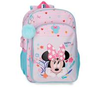 Joumma Disney Minnie Happy To Be Me School Backpack Pink 30x40x13cm Polyester 15.6L