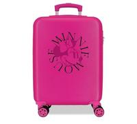 Joumma Disney Minnie Line Cabin Suitcase Pink 38 x 55 x 20 cm Rigid 2 kg Combination Lock Side ABS 2 kg 35L Hand Luggage, Pink, One Size, Cabin Suitcase