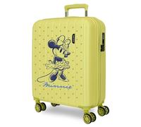 Joumma Disney Minnie Line Cabin Suitcase Yellow 40 x 55 x 20 cm Rigid 2.8 kg TSA Closure Integrated ABS 2.8 kg 37L Extendable Hand Luggage
