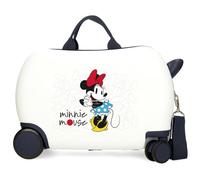 Joumma Disney Minnie Magic Children's Suitcase White 45 x 31 x 20 cm Hard ABS 24.6L 1.8 kg 4 Wheels Hand Luggage, White, Children's Suitcase