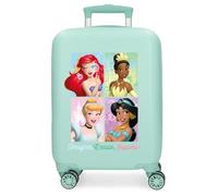 Joumma Disney Princess Cabin Suitcase Blue 33 x 50 x 20 cm Rigid 2 kg Combination Lock Side ABS 2 kg 33L Hand Luggage, Blue, One Size, Cabin Suitcase