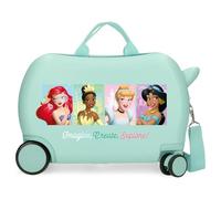 Joumma Disney Princess Children's Suitcase Blue 45 x 31 x 20 cm Rigid 1.8 kg Combination Lock Side ABS 1.8 kg 27.9L Hand Luggage, Blue, One Size, Children's Suitcase