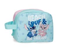 Joumma Disney Stitch Beach & Love Toiletry Bag Turquoise Green 20.5x16.5x7.5cm Polyester