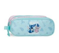 Joumma Disney Stitch Beach & Love Toiletry Bag Two Compartments Turquoise Green 23x9x7cm Polyester