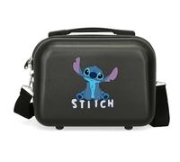 Joumma Disney Stitch Cute Nececer Adaptable Black 29x21x15cm Rigid ABS 9.14L 0.8kg, Black/White, Nececer Adaptable