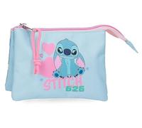 Joumma Disney Stitch Hearts Blue Wallet 14x10x3.5 cm Polyester