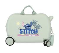 Joumma Disney Stitch Just Chill Children's Suitcase Green 45 x 31 x 20 cm Rigid 1.8 kg Combination Lock Side ABS 1.8 kg 27.9L Hand Luggage, Green, One Size, Children's Suitcase