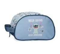 Joumma Disney Stitch Keep Going Adaptable Toiletry Bag Blue 24x14x10 cm Polyester