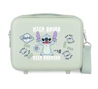 Joumma Disney Stitch Keep Going Nececer Adaptable Green 29x21x15cm Rigid ABS 9.1L 0.8kg