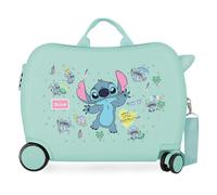 Joumma Disney Stitch Little Destruction Children's Suitcase Blue 50 x 38 x 20 cm Rigid 2.05 kg Combination Lock Side ABS 2.05 kg 34L Hand Luggage