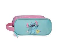 Joumma Disney Stitch Little Destruction Triple Pencil Case Turquoise Green 22x10x9cm PVC