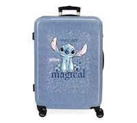 Joumma Disney Stitch You are Magical Medium Suitcase Blue 46x65x23 cm Rigid 3 kg Combination Lock Side ABS 3 kg 56LExtensible, Blue, One Size, Medium Suitcase