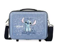 Joumma Disney Stitch You are Magical Nececer Adaptable Blue 29x21x15cm Rigid ABS 9.14L 0.8kg, Blue, Nececer Adaptable