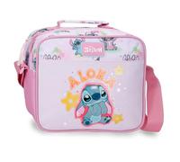 Joumma Disney Stitch You & Me Adaptable Toiletry Bag with Shoulder Bag Mauve 23x20x9cm Polyester