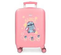 Joumma Disney Stitch You&Me Cabin Suitcase Pink 33 x 50 x 20 cm Rigid 2.35 kg Combination Lock Side ABS 2.35 kg 33L Hand Luggage