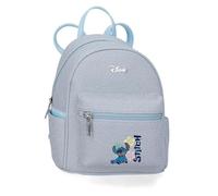 Joumma Disney Tiki Stitch Backpack Casual Denim 21.5x23x11.5cm PU and Polyester 5.69L