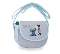 Joumma Disney Tiki Stitch Shoulder Bag with Lapel Denim 16x14x5 cm PU and Polyester