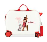 Joumma Disney Vaiana and Friends Children's Suitcase White 50 x 38 x 20 cm Rigid 1.8 kg Combination Lock Side ABS 1.8 kg 34L Hand Luggage, White, One Size, Children's Suitcase