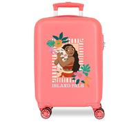 Joumma Disney Vaiana Sea Vibes Cabin Suitcase Coral 33 x 50 x 20 cm Rigid ABS Side Combination Lock 28L 2.2 kg 4 Double Wheels Hand Luggage