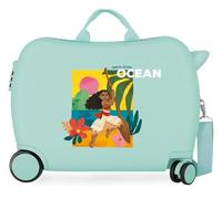 Joumma Disney Vaiana Sea Vibes Children's Suitcase Turquoise Blue 50 x 38 x 20 cm Rigid ABS Side Combination Lock 34L 2.1 kg 2 Double Wheels Hand Luggage