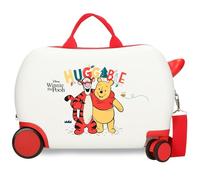 Joumma Disney Winnie The Pooh 2 Children's Suitcase White 45 x 31 x 20 cm Rigid 1.8 kg Combination Lock Side ABS 1.8 kg 27.9L Hand Luggage, White, One Size, Children's Suitcase