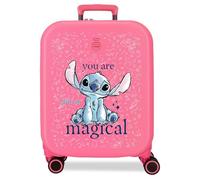 Joumma Disney You are Magical Cabin Suitcase Fuchsia 40 x 55 x 20 cm Rigid 2.7 kg TSA Lock Integrated ABS 2.7 kg 37L Extendable Carry-on Luggage
