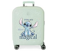 Joumma Disney You are Magical Cabin Suitcase Green 40 x 55 x 20 cm Rigid 3.2 kg TSA Lock Integrated ABS 3.2 kg 37L Hand Luggage