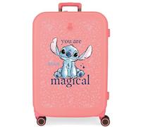 Joumma Disney You are Magical Medium Suitcase Coral 48 x 70 x 28 cm Rigid 4.3 kg TSA Lock Integrated ABS 4.3 kg 79L