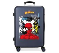 Joumma Marvel Graffity of Spiderman Medium Suitcase Blue 46x65x23 cm Hard Shell 3 kg Combination Lock Side ABS 3 kg 56L