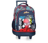 Joumma Marvel Grafity of Spiderman Backpack Compact 2 Wheels Navy 32x45x21cm Polyester