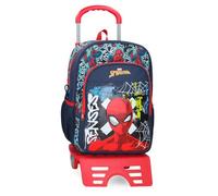 Joumma Marvel Grafity of Spiderman School Backpack with Trolley Navy 30 x 40 x 13 cm Polyester 15.6L