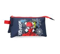 Joumma Marvel Grafity of Spiderman Triple Pencil case Navy 22x12x5 cm Polyester