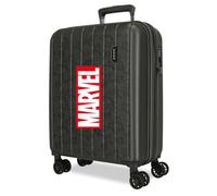 Joumma Marvel Logo Cabin Suitcase Anthracite 40 x 55 x 20 cm Rigid 2.8 kg TSA Closure Integrated ABS 2.8 kg 37L Extendable Hand Luggage
