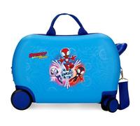 Joumma Marvel Power of 3 Children's Suitcase Blue 45 x 31 x 20 cm Hard Shell ABS 24.6L 1.8 kg 2 Wheels Hand Luggage, Blue, Children's Suitcase