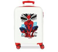 Joumma Marvel Spider-Man Urban Hero Cabin Suitcase White 38x55x20 cm Hard-Shell ABS Side Combination Lock 34L 2.6kg 4 Double Wheels Hand Luggage