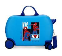 Joumma Marvel Spider-Man Urban Hero Children's Suitcase Blue 45x31x20 cm Hard-Shell ABS 24.6L 1.76kg 2 Double Wheels Hand Luggage
