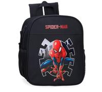 Joumma Marvel Spiderman Attack Backpack Nursery Black 21x25x10cm Polyester 5.25L, Black/White, Daycare Backpack